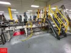 Conveyor with S/S Inline Filler Station Head and Drive, Dimensions = 21' x 4.5
