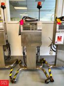 Videojet Mobile S/S Coder, Model: Excel 2000, S/N: 072341031WD - Rigging Fee: $150