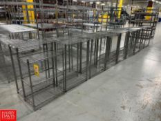 Uline S/S Metro Racks, Dimensions = 2' Length x 1' Width x 3' Height - Rigging Fee: $250