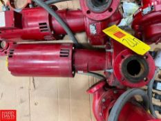 Bell & Gossett Pump, Size: 2 x 6.26 with 1 HP 1,725 RPM Motor - Rigging Fee: $50