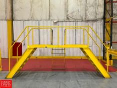 Crossover Stairs with Ladder and Platform, Dimensions = 8' x 2' - Rigging Fee: $100