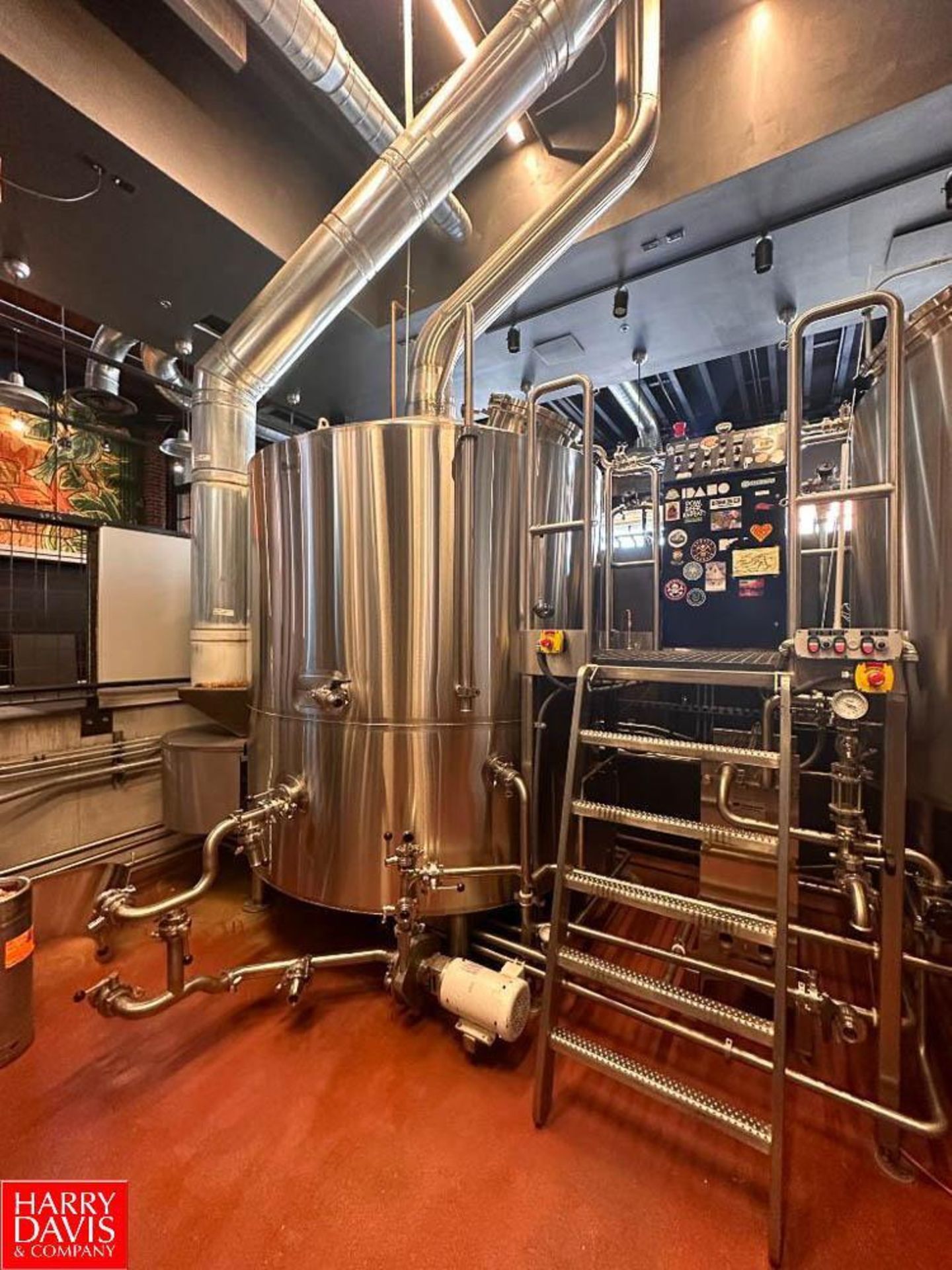 2016 JVNW 20 Barrel 2-Vessel Automatic Direct Fire Brewhouse with 30 Barrel Hot Liquor Tank, Thermal - Image 9 of 9