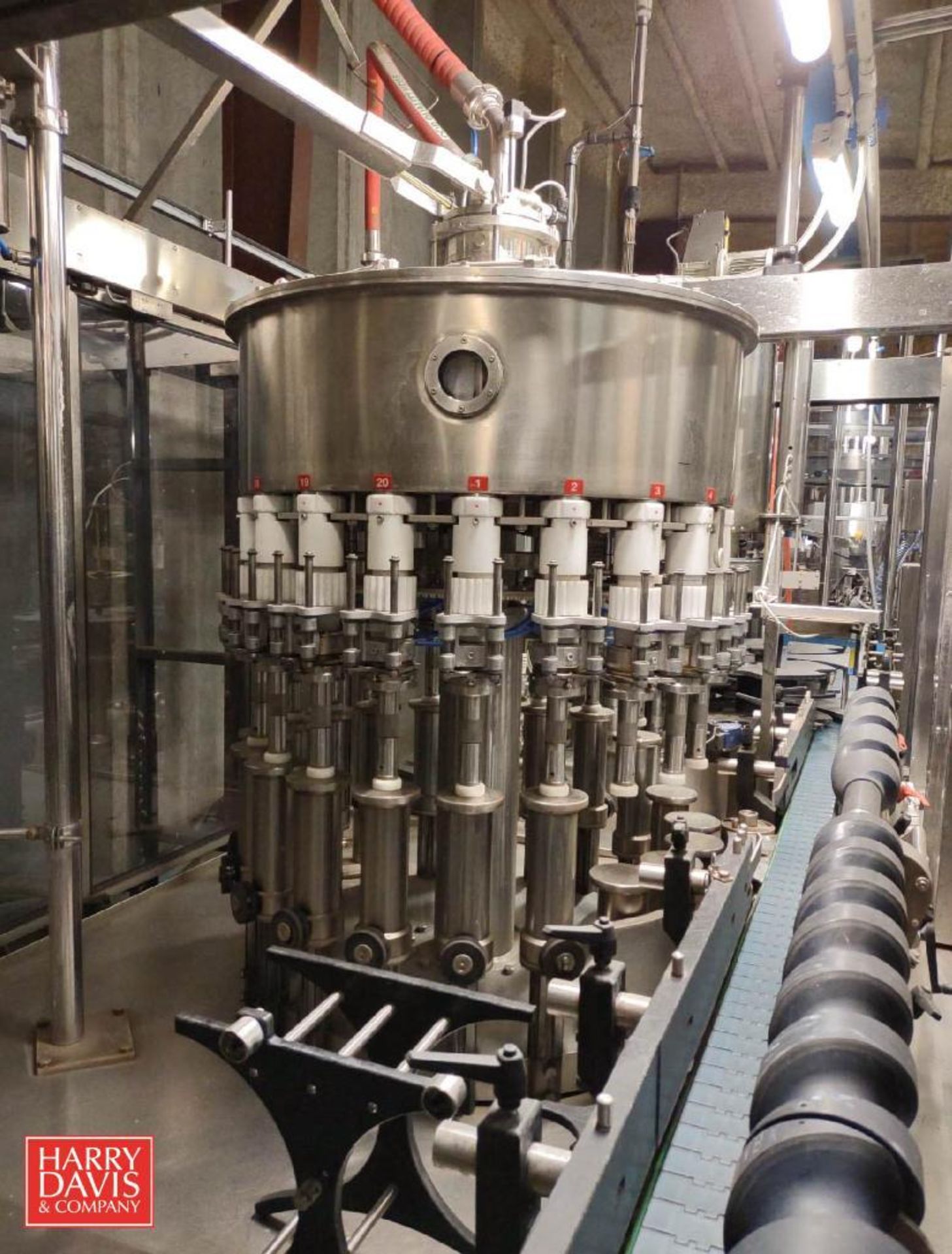 2016 Bertolaso Olympia Delta 20-Valve Unibloc Filler, Rinser and Corker with Feeder Product Conveyor - Image 9 of 9
