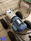 JABSCO Hy-Line Rotary Lobe Pump, Mounted on Cart (Location: Fort Stockton, TX)