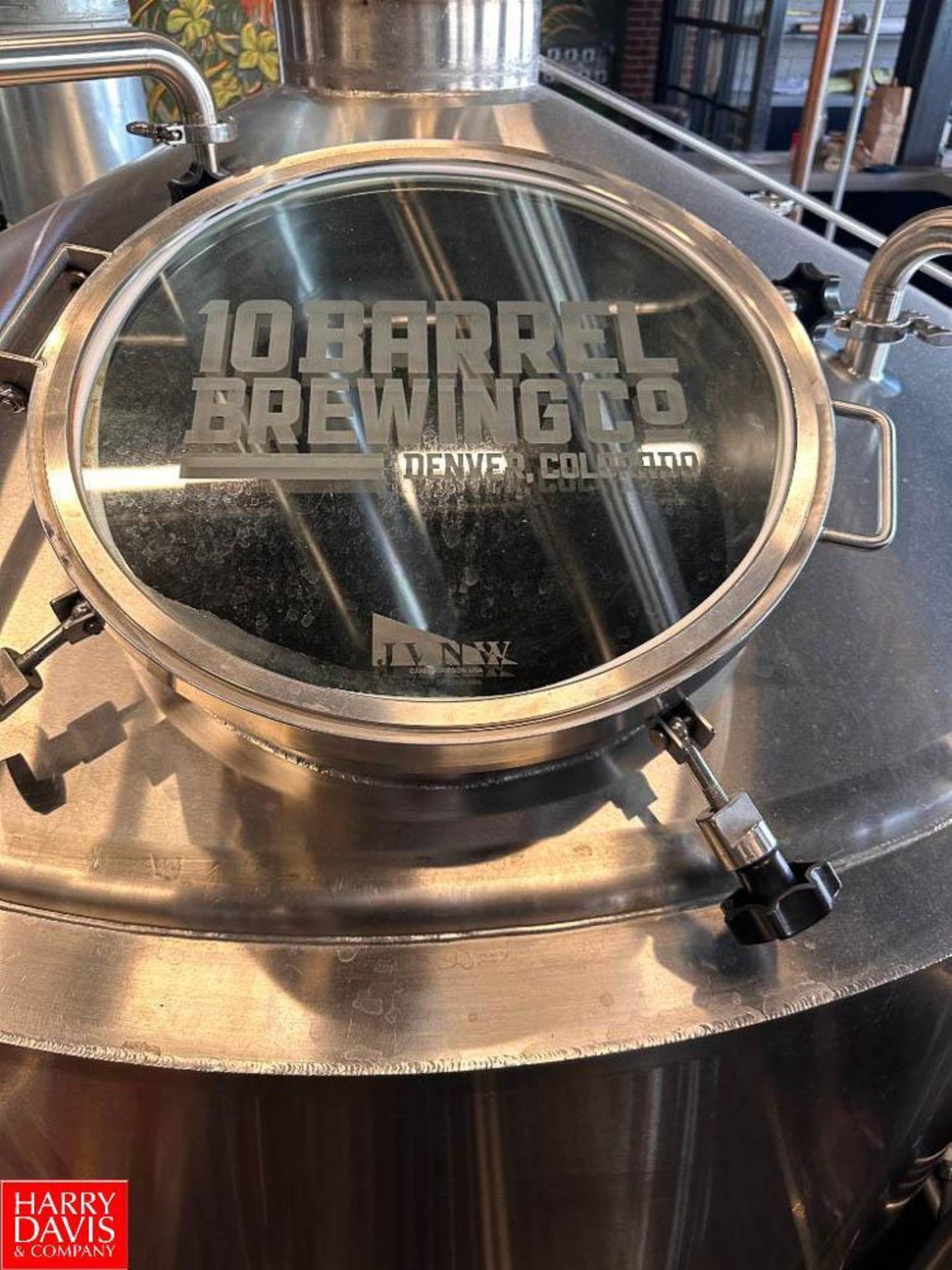 2016 JVNW 20 Barrel 2-Vessel Automatic Direct Fire Brewhouse with 30 Barrel Hot Liquor Tank, Thermal - Image 5 of 9