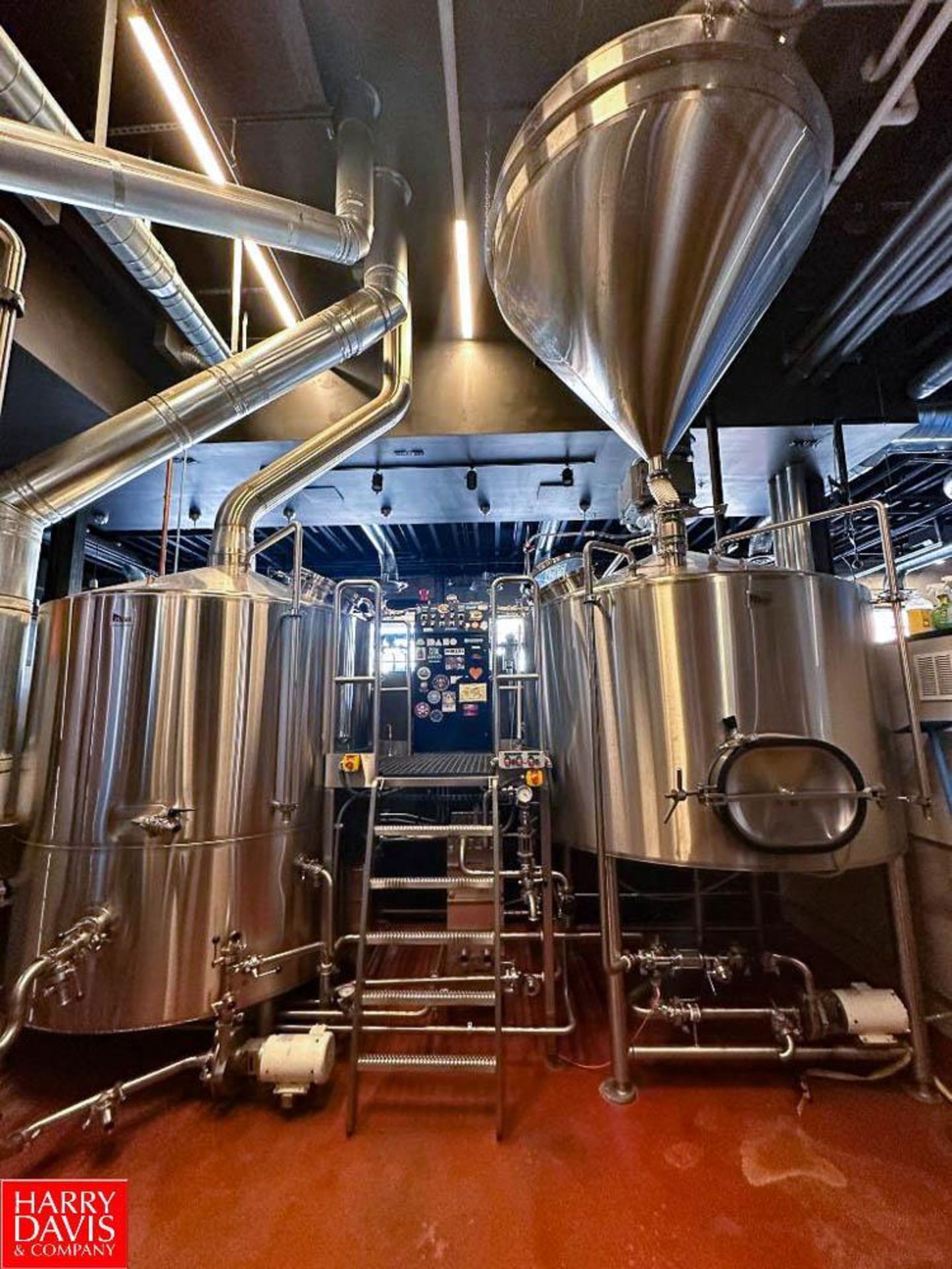 2016 JVNW 20 Barrel 2-Vessel Automatic Direct Fire Brewhouse with 30 Barrel Hot Liquor Tank, Thermal