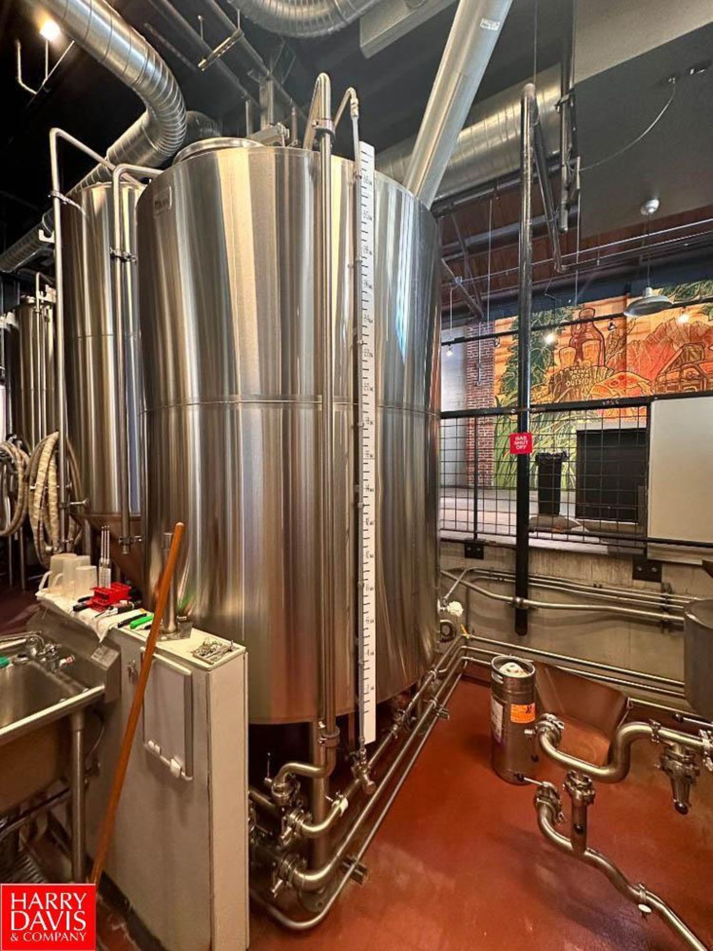 2016 JVNW 20 Barrel 2-Vessel Automatic Direct Fire Brewhouse with 30 Barrel Hot Liquor Tank, Thermal - Image 7 of 9