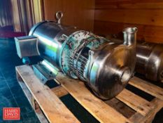 Tri-Clover 10 HP Centrifugal Pump with Baldor S/S Clad 3,500 RPM Motor and 2