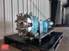 SPX/Waukesha Cherry-Burrell Positive Displacement Pump with S/S Clad Baldor 5 HP 1,750 RPM Motor