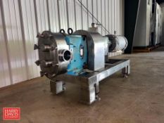 Waukesha Cherry-Burrell Positive Displacement Pump with Baldor 10 HP 1,770 RPM Motor, 3.5