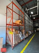 Sections Pallet Racking, Dimensions = (6) 16' x 8' and (1) 14' x 8' - Rigging Fee: $800