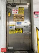 Jamison Plyfoam II Insulated S/S Cooler/Freezer Swing Door, Dimensions = 85