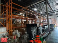 Sections Pallet Racking, Dimensions = 16' x 8' - Rigging Fee: $800