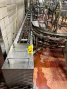 Above Ground Chain Conveyor with S/S Chain, Take Ups and Stops, Dimensions = 160'+