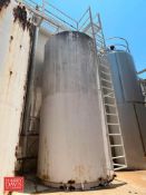 DCI 6,000 Gallon Jacketed S/S Silo, S/N: 88-D-36361-A with Horizontal Agitation, (2) S/S Tank Valves
