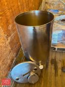 20 Gallon S/S Tank with Hinged Lid and 2