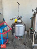 Approximately 35 Gallon Jacketed S/S Mobile High-Pressure Tank with Gauge and Valve