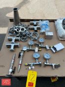 NEW S/S Fittings, Including: Pressure Gauges, (4) 1.5