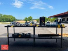 S/S Table with Shelf, Dimensions = 8' x 30