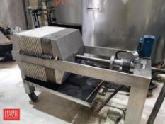 Ertel S/S Filter Press, Model: L-30, S/N: 161-304 (Location: Carson, California) - Rigging Fee: $350