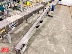 S/S Frame Product Conveyor with Plastic Table-Top Chain and Drive, Dimensions = 120