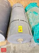 3MM Thick Rough Fabric Conveyor Belting, Dimensions = 222' Length x 59.5