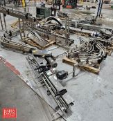 Assorted S/S Product Conveyor with 90° and 45° Turns and Drives (Location: Carson, California)