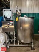 S/S CIP Skid with 250 Gallon Tank, Heat Probe, Anderson-Negele AJ-300 Chart Recorder, S/S Valves