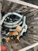 Assorted Aluminum Piping and Fittings, up to 3.5