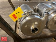 Waukesha Cherry-Burrell Centrifugal Pump, Model: C216 with S/S Clad 1 HP Motor, Mounted on S/S Base