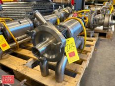 Fristam Centrifugal Pump, Model: FPX731-173 with Baldor S/S Clad 2 HP 1,755 RPM Motor, Mounted on