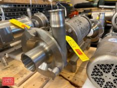 Fristam Centrifugal Pump, Model: FPX3531-160 with Baldor Washdown 3 HP 1,760 RPM Motor, Mounted on