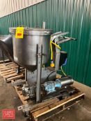 20 Gallon Insulated S/S Chocolate Tank with Positive Displacement Pump and Invertel 3 HP