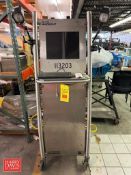 S/S Foreman's Computer Station with Monitor Camera, Lights, Keyboard and Mouse, Mounted on Portable