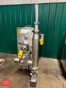 APV Crepaco S/S Ice Cream Ingredient Feeder, Model: S-420, S/N: E-5568, Mounted on Portable S/S Base