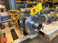 Fristam Centrifugal Pump, Model: FPX3531-175 with Baldor Washdown 3 HP, Mounted on S/S Base