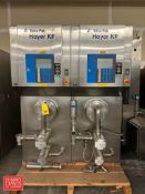 Tetra Pak Dual Ice Cream Freezer, Model: Hoyer KF3000XC, S/N: Z1181973 with (2) Danfoss VLT 2800