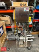 S/S Cake Decorating Skid with (2) Pumps, S/S Depositor Funnel, (2) ABB 1 HP Variable-Frequency Drive