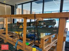 108” x 15” and 7’ x 15” Hytrol Roller and Belt Power Conveyor, (Location: Le Mars, IA)