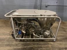 Admix S/S Batch Mixing Unit with Mixing Hopper, Circulation Pump and Controls, Mounted on Portable