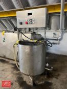 60 Gallon Jacketed S/S Tank with S/S Controls Enclosure, Mounted on Portable S/S Base