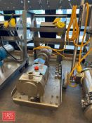 G&H Positive Displacement Pump with Lenze AC Tech 1 HP Variable-Frequency Drive, Mounted on S/S Cart