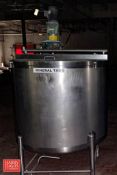 300 Gallon S/S Hinged Lid Single Shell Tank with .5 HP Lightin Agitator (Location: Tulare, CA)