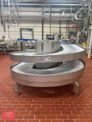 S/S Framed Spiral Power Conveyor; Dimensions: 30' x 2' - Rigging Fee: $625