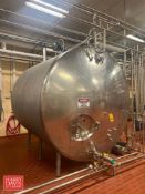 3,000 Gallon Horizontal S/S Tank with Vertical Agitation - Rigging Fee: $750