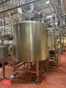 Walker 1,000 Gallon Jacketed 316 S/S Double Motion Jacketed Processor Tanks on Mettler Toledo Load