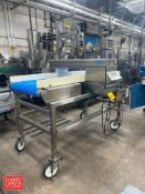 Cintex Metal Detector, Model: CS2070, S/N: 20788 and Conveyor; Dimensions: 26