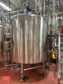 Walker 1,000 Gallon Jacketed S/S Processor, S/N: SPG-23830 with Vertical Agitation on Mettler Toledo