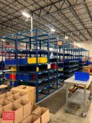 Sections Product Racking, Dimensions = 10' Height x 3' Width x 8' Depth with Rollers