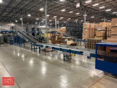 Dematic Incline Power Belt Conveyor, Dimensions = 18' x 22